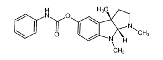 Picture of Phenserine,(3aS,8aR)-1,2,3,3a,8,8a-Hexahydro-1,3a,8-trimethylpyrrolo[2,3-b]indol-5-ol5-(N-phenylcarbamate)