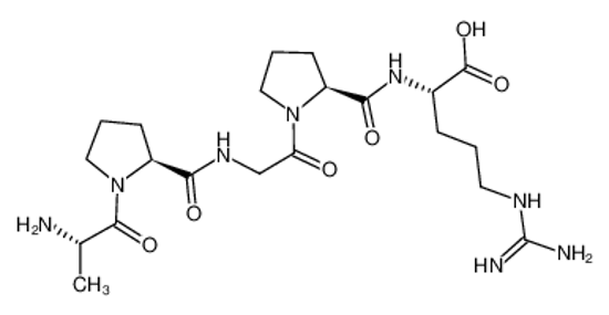 Picture of (2S)-2-[[(2S)-1-[2-[[(2S)-1-[(2S)-2-aminopropanoyl]pyrrolidine-2-carbonyl]amino]acetyl]pyrrolidine-2-carbonyl]amino]-5-(diaminomethylideneamino)pentanoic acid