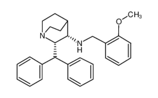 Picture of (2S,3S)-2-benzhydryl-N-[(2-methoxyphenyl)methyl]-1-azabicyclo[2.2.2]octan-3-amine
