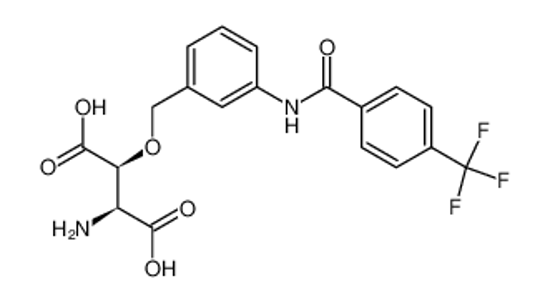 Picture of TFB-TBOA,(3S)-3-[[3-[[4-(Trifluoromethyl)benzoyl]amino]phenyl]methoxy]-L-asparticacid