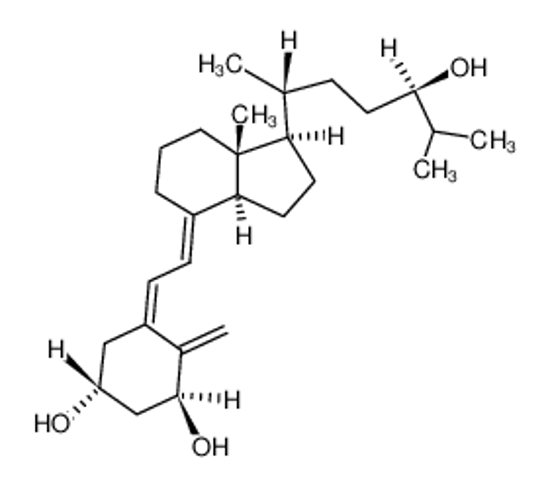 Imagem de (1R,3S,5Z)-5-[(2E)-2-[(1R,3aS,7aR)-1-[(2R,5R)-5-hydroxy-6-methylheptan-2-yl]-7a-methyl-2,3,3a,5,6,7-hexahydro-1H-inden-4-ylidene]ethylidene]-4-methylidenecyclohexane-1,3-diol