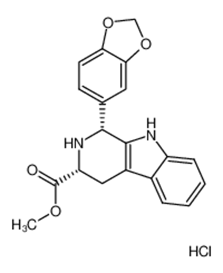 Picture of methyl (1R,3R)-1-(1,3-benzodioxol-5-yl)-2,3,4,9-tetrahydro-1H-pyrido[3,4-b]indole-3-carboxylate,hydrochloride