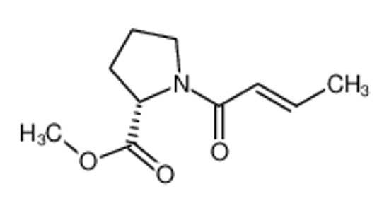 Picture of methyl 1-[(E)-but-2-enoyl]pyrrolidine-2-carboxylate