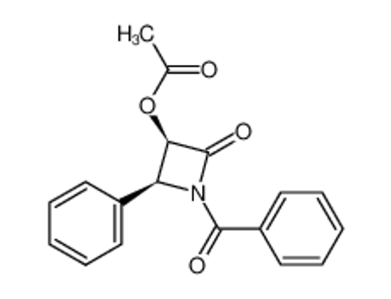 Picture of (1-benzoyl-2-oxo-4-phenylazetidin-3-yl) acetate