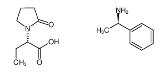 Picture of (2S)-2-(2-oxopyrrolidin-1-yl)butanoic acid,(1R)-1-phenylethanamine