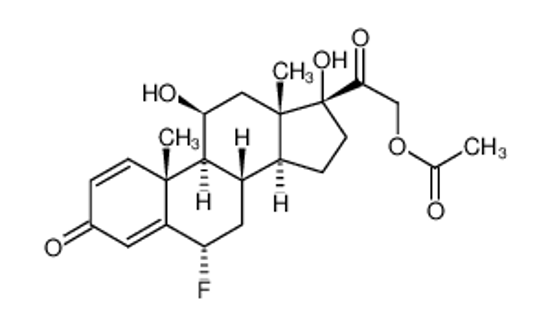 Picture of [2-[(6S,8S,9S,10R,11S,13S,14S,17R)-6-fluoro-11,17-dihydroxy-10,13-dimethyl-3-oxo-7,8,9,11,12,14,15,16-octahydro-6H-cyclopenta[a]phenanthren-17-yl]-2-oxoethyl] acetate