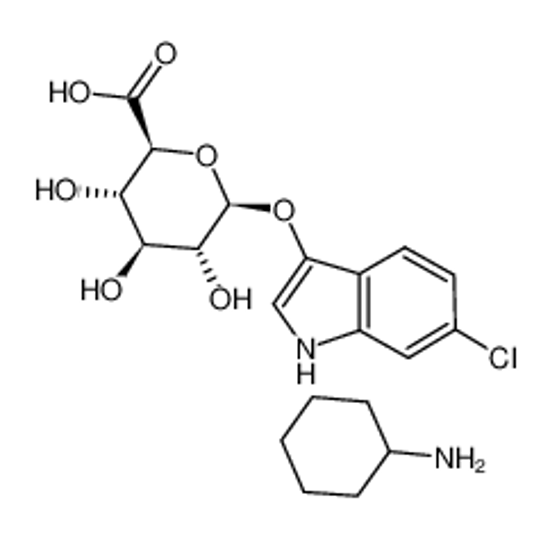 Picture of 6-CHLORO-3-INDOLYL-BETA-D-GLUCURONIDE CYCLOHEXYLAMMONIUM SALT