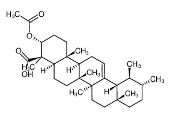 Picture of (3R,4R,4aR,6aR,6bS,8aR,11R,12S,12aR,14aR,14bR)-3-acetyloxy-4,6a,6b,8a,11,12,14b-heptamethyl-2,3,4a,5,6,7,8,9,10,11,12,12a,14,14a-tetradecahydro-1H-picene-4-carboxylic acid
