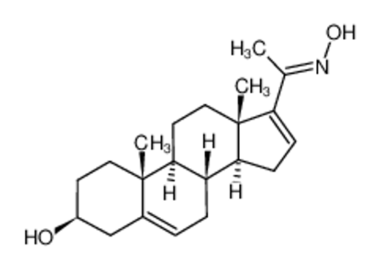 Picture of (3S,8R,9S,10R,13S,14S)-17-[(Z)-N-hydroxy-C-methylcarbonimidoyl]-10,13-dimethyl-2,3,4,7,8,9,11,12,14,15-decahydro-1H-cyclopenta[a]phenanthren-3-ol