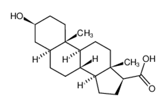Picture of 3-β-HYDROXY-5-α-ANDROSTANE-17-β-CARBOXYLIC ACID