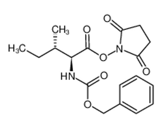 Picture of (2,5-dioxopyrrolidin-1-yl) (2S,3S)-3-methyl-2-(phenylmethoxycarbonylamino)pentanoate