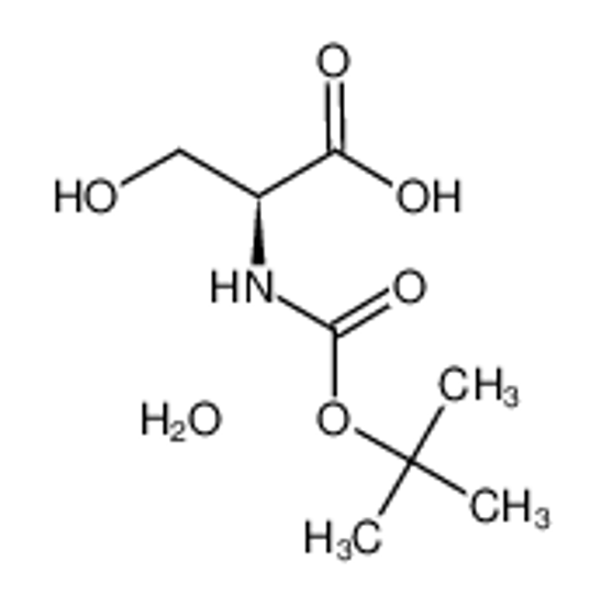 Picture of (2S)-3-hydroxy-2-[(2-methylpropan-2-yl)oxycarbonylamino]propanoic acid,hydrate