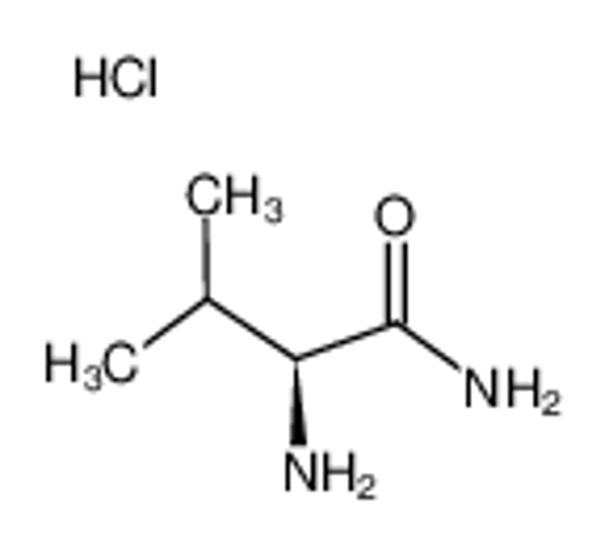 Picture of (2R)-2-amino-3-methylbutanamide,hydrochloride