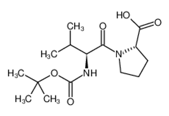 Imagem de (2S)-1-[(2S)-3-methyl-2-[(2-methylpropan-2-yl)oxycarbonylamino]butanoyl]pyrrolidine-2-carboxylic acid