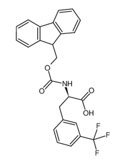 Picture of (2R)-2-(9H-fluoren-9-ylmethoxycarbonylamino)-3-[3-(trifluoromethyl)phenyl]propanoic acid