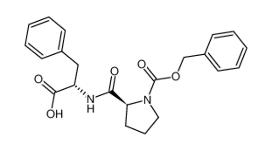 Picture of 3-phenyl-2-[(1-phenylmethoxycarbonylpyrrolidine-2-carbonyl)amino]propanoic acid