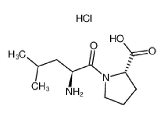 Picture of 1-(2-amino-4-methylpentanoyl)pyrrolidine-2-carboxylic acid,hydrochloride