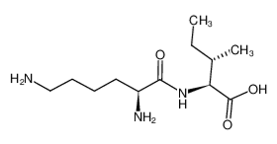 Picture of (2S,3S)-2-[[(2S)-2,6-diaminohexanoyl]amino]-3-methylpentanoic acid