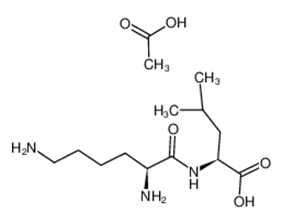 Imagem de acetic acid,(2S)-2-[[(2S)-2,6-diaminohexanoyl]amino]-4-methylpentanoic acid