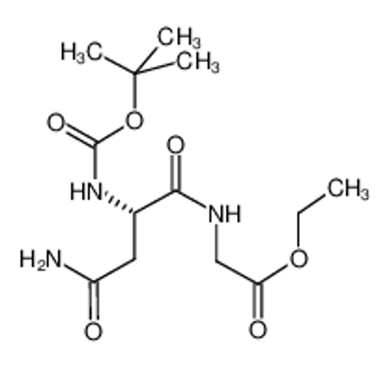 Picture of ethyl 2-[[(2S)-4-amino-2-[(2-methylpropan-2-yl)oxycarbonylamino]-4-oxobutanoyl]amino]acetate