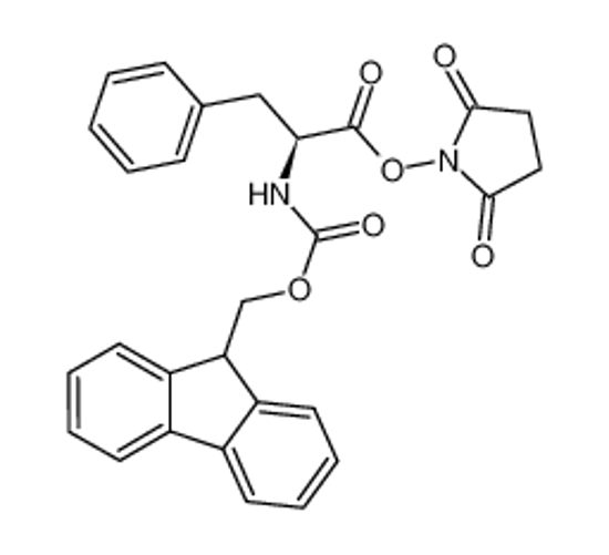 Imagem de (2,5-dioxopyrrolidin-1-yl) (2S)-2-(9H-fluoren-9-ylmethoxycarbonylamino)-3-phenylpropanoate