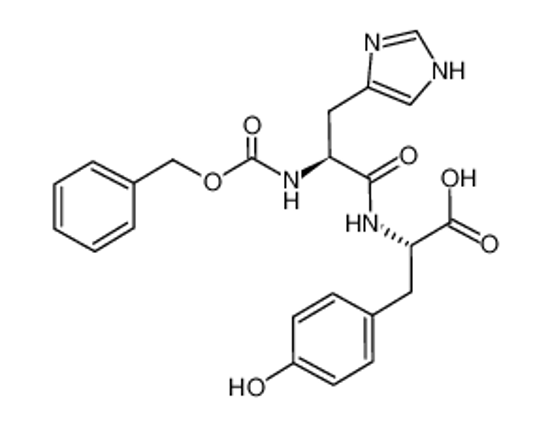 Picture of 3-(4-hydroxyphenyl)-2-[[3-(1H-imidazol-5-yl)-2-(phenylmethoxycarbonylamino)propanoyl]amino]propanoic acid