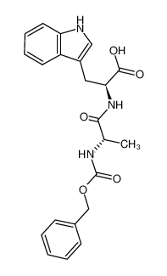 Picture of (2S)-3-(1H-indol-3-yl)-2-[[(2S)-2-(phenylmethoxycarbonylamino)propanoyl]amino]propanoic acid