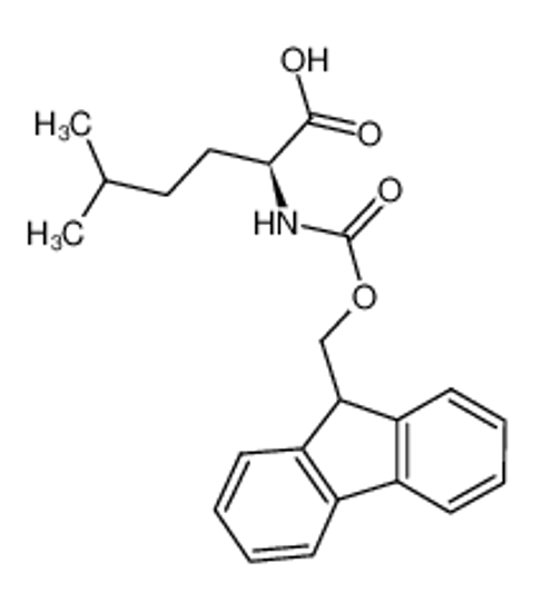 Picture of (2S)-2-(9H-fluoren-9-ylmethoxycarbonylamino)-5-methylhexanoic acid