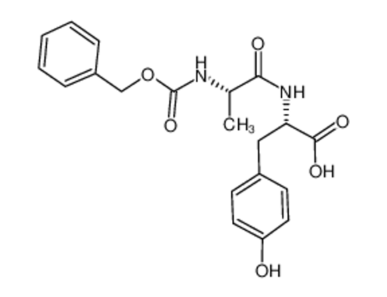 Picture of (2S)-3-(4-hydroxyphenyl)-2-[[(2S)-2-(phenylmethoxycarbonylamino)propanoyl]amino]propanoic acid