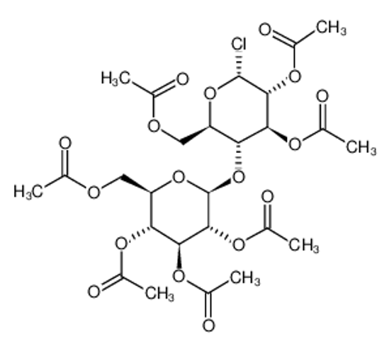 Изображение 2,2',3,3',4',5,6'-HEPTA-O-ACETYL-α-D-CELLOBIOSYL CHLORIDE