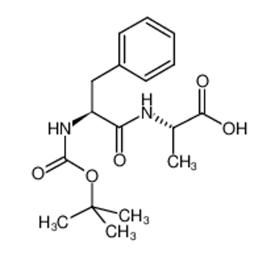 Picture of (2S)-2-[[(2S)-2-[(2-methylpropan-2-yl)oxycarbonylamino]-3-phenylpropanoyl]amino]propanoic acid