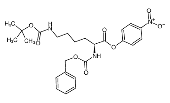 Picture of (4-nitrophenyl) 6-[(2-methylpropan-2-yl)oxycarbonylamino]-2-(phenylmethoxycarbonylamino)hexanoate