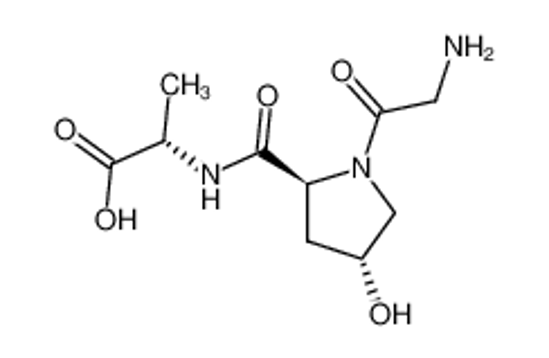 Picture of 2-[[1-(2-aminoacetyl)-4-hydroxypyrrolidine-2-carbonyl]amino]propanoic acid
