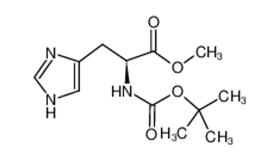 Imagem de methyl (2S)-3-(1H-imidazol-5-yl)-2-[(2-methylpropan-2-yl)oxycarbonylamino]propanoate