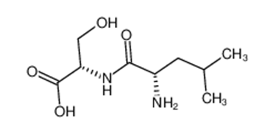 Picture of 2-[(2-amino-4-methylpentanoyl)amino]-3-hydroxypropanoic acid