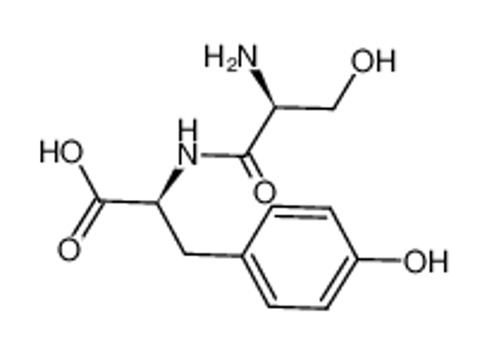Picture of 2-[(2-amino-3-hydroxypropanoyl)amino]-3-(4-hydroxyphenyl)propanoic acid