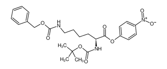 Picture of (4-nitrophenyl) 2-[(2-methylpropan-2-yl)oxycarbonylamino]-6-(phenylmethoxycarbonylamino)hexanoate