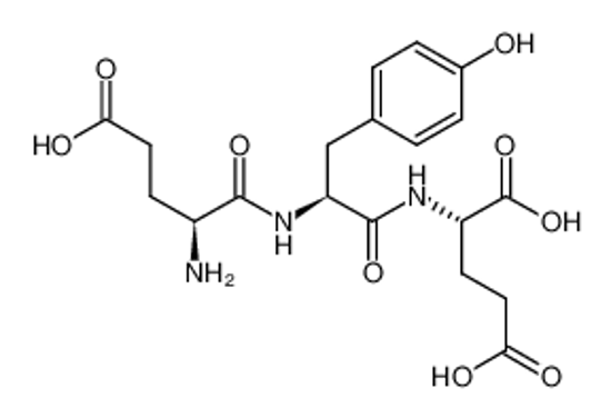 Picture of 2-[[2-[(2-amino-4-carboxybutanoyl)amino]-3-(4-hydroxyphenyl)propanoyl]amino]pentanedioic acid