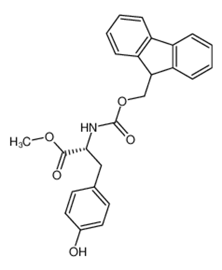 Picture of (S)-Methyl 2-((((9H-fluoren-9-yl)methoxy)carbonyl)amino)-3-(4-hydroxyphenyl)propanoate