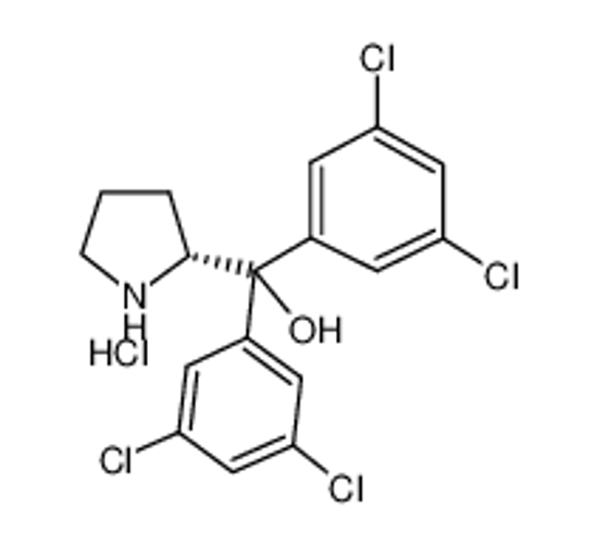 Picture of bis(3,5-dichlorophenyl)-[(2R)-pyrrolidin-2-yl]methanol,hydrochloride