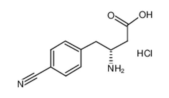 Picture of (3R)-3-amino-4-(4-cyanophenyl)butanoic acid,hydrochloride
