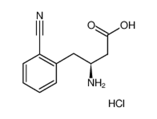 Picture of (3S)-3-amino-4-(2-cyanophenyl)butanoic acid,hydrochloride