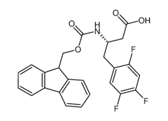 Picture of (2S)-3-amino-2-(9H-fluoren-9-ylmethoxycarbonyl)-4-(2,4,5-trifluorophenyl)butanoic acid