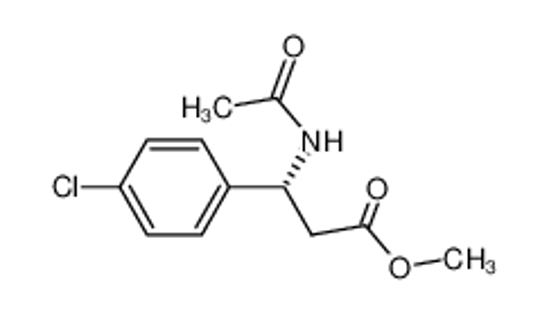 Picture of methyl (3R)-3-acetamido-3-(4-chlorophenyl)propanoate