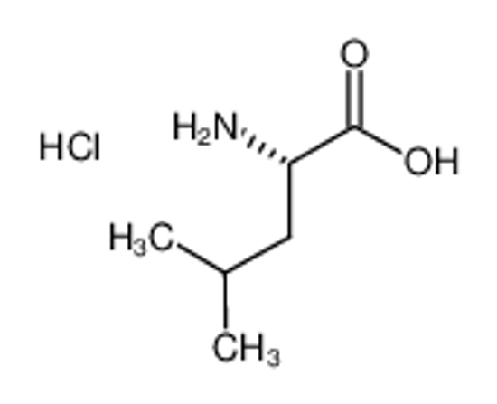 Picture of (2S)-2-amino-4-methylpentanoic acid,hydrochloride