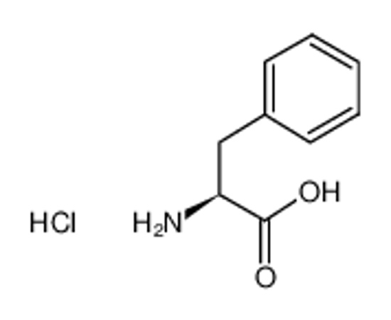 Picture of (2S)-2-amino-3-phenylpropanoic acid,hydrochloride