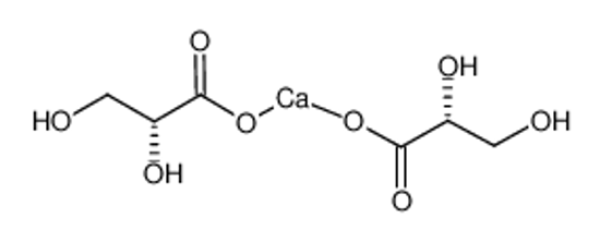 Picture of calcium,(2R)-2,3-dihydroxypropanoic acid