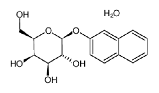 Изображение (2R,3R,4S,5R,6S)-2-(hydroxymethyl)-6-naphthalen-2-yloxyoxane-3,4,5-triol,hydrate