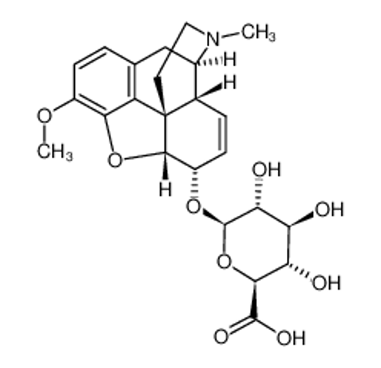 Picture of (2S,3S,4S,5R,6R)-6-[[(4R,4aR,7S,7aR,12bS)-9-methoxy-3-methyl-2,4,4a,7,7a,13-hexahydro-1H-4,12-methanobenzofuro[3,2-e]isoquinoline-7-yl]oxy]-3,4,5-trihydroxyoxane-2-carboxylic acid