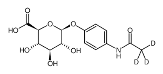 Imagem de acetaminophen O-β-D-glucosiduronic acid